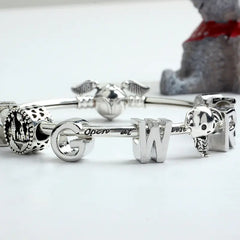 Harry Potter Beaded Bracelet with Golden Snitch Design