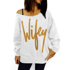 European and American Style Letter Print Sweater