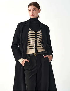 Retro Double Breasted Loose Lapel Jacket