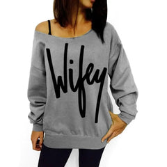 European and American Style Letter Print Sweater