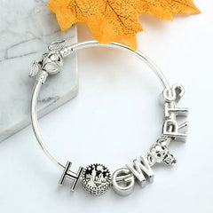 Harry Potter Beaded Bracelet with Golden Snitch Design