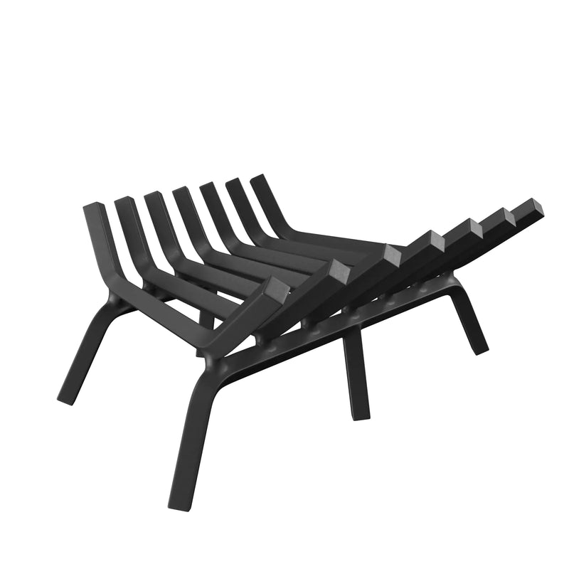 HYTXEN Fireplace Grate 21 Inch Fireplace Grates Heavy Duty Cast Iron Solid Steel 7 Bars Fire Pit Grate with 6 Support Legs 3/4