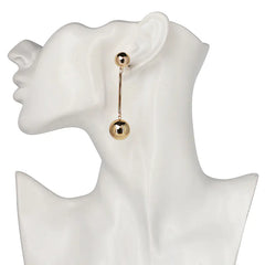 Korean Style Pearl Tassel Earrings - Elegant Long Design