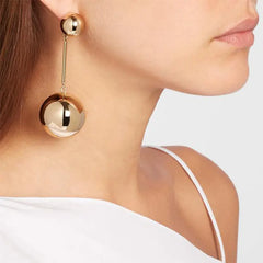 Korean Style Pearl Tassel Earrings - Elegant Long Design