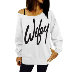 European and American Style Letter Print Sweater