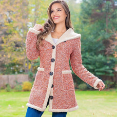 Hooded Long Sleeve Jacket for Women