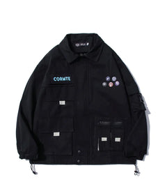 Men's Retro Multi-pocket Tooling Jacket - Street Fashion