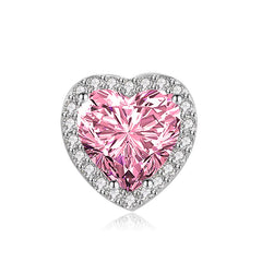 Moissanite Heart Pendant Necklace - Trendy European Style