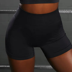 Seamless Knit Sports Bra and High-Waist Yoga Set