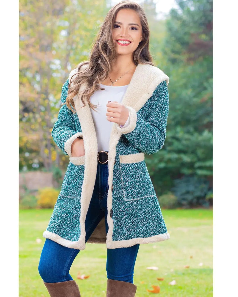 Hooded Long Sleeve Jacket for Women