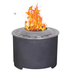 20.5 X 15 Dark GrayConcrete Texture Smokeless Fire Pit