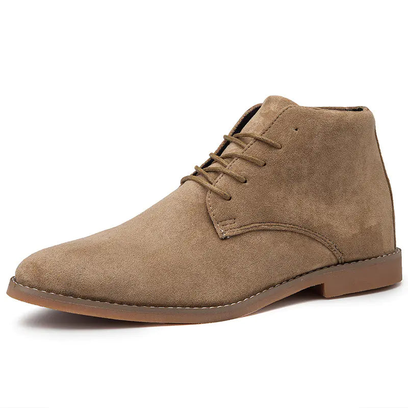 British High Top Suede Leather Casual Martin Boots