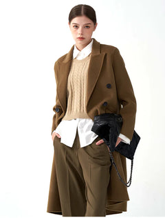 Retro Double Breasted Loose Lapel Jacket
